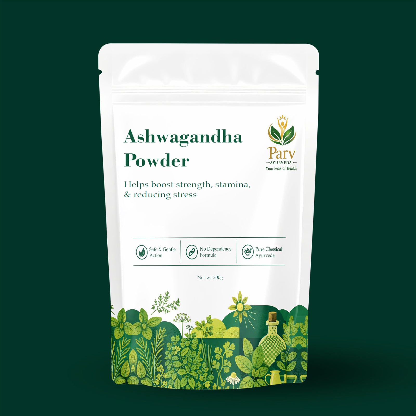 Natural Ashwagandha Powder – Stress & Stamina Support